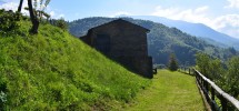 Oltre il Colle, immerso nel verde, porzione di rustico servito da tutto